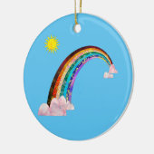 Sonne und Regenbogen 2 Keramik Ornament 2022 (Links)
