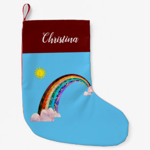 Sonne und Regenbogen 2 Kleiner Weihnachtsstrumpf