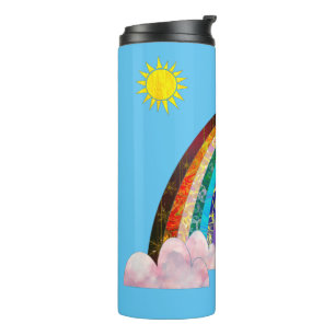 Sonne und Regenbogen 2 Thermosbecher