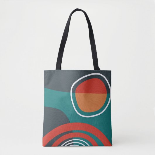 Sonne und Regenbogen Boho-Kunstwerk Tasche (Vorderseite)