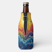Sonne und Regenbogen Flaschenkühler (Flasche Rückseite)