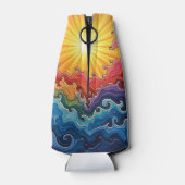 Sonne und Regenbogen Flaschenkühler (Rückseite)