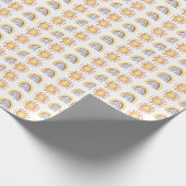 Sonne-und-Regenbogen-Muster Geschenkpapier (Ecke)