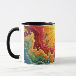 Sonne und Regenbogen Tasse