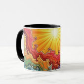 Sonne und Regenbogen Tasse (Vorderseite Links)