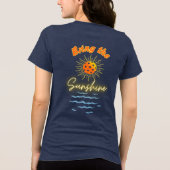 Sonne und Ruhe bringen Tri-Blend Shirt (Rückseite)