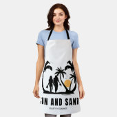 Sonne und Sand im Sommer Schürze (Getragen)