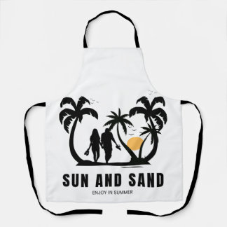 Sonne und Sand im Sommer Schürze