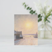 Sonne und Schnee, Szene aus Stockholm Postkarte (Stehend Vorderseite)