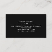 Sonne und Sonnenstrahlen Visitenkarte (Rückseite)