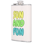 Sonne Und Spaß Flasche Flachmann (Links)