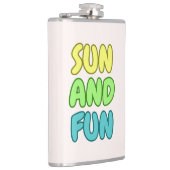 Sonne Und Spaß Flasche Flachmann (Rechts)