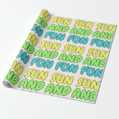 Sonne Und Spaß Geschenkpapier (Ungerollt)