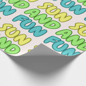 Sonne Und Spaß Geschenkpapier (Ecke)