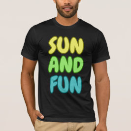 Sonne Und Spaß Kurzarm T-Shirt