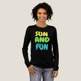 Sonne Und Spaß Langarmshirt Tri-Blend Shirt