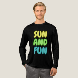 Sonne Und Spaß Langarmshirt Tri-Blend Shirt