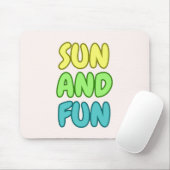 Sonne Und Spaß Mauspad (Mit Mouse)