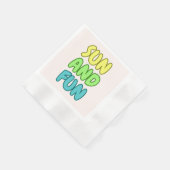 Sonne Und Spaß Papiertücher Serviette (Ecke)