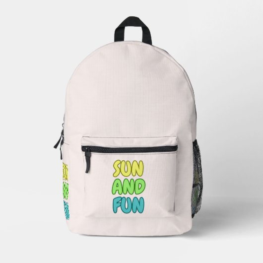 Sonne Und Spaß Rucksack (Vorderseite)