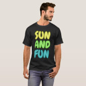 Sonne Und Spaß T-Shirt (Vorne ganz)