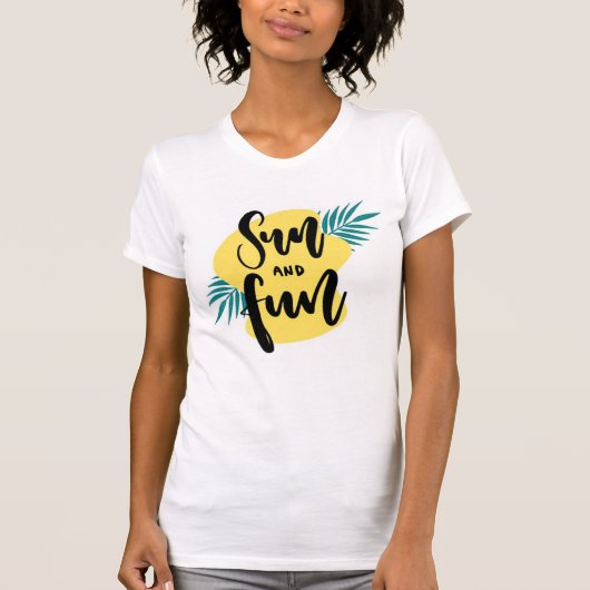 Sonne und Spaß T-Shirt (Vorderseite)