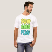 Sonne Und Spaß T-Shirt (Vorne ganz)