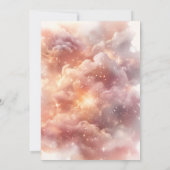 Sonne und Sterne Celestial Space Vierten Geburtsta Einladung (Rückseite)