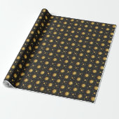 Sonne und Sterne Geschenkpapier (Ungerollt)