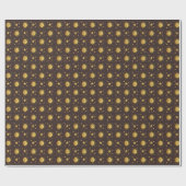Sonne und Sterne Geschenkpapier (Flach)