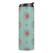 Sonne und Sternmuster Thermosbecher (Nach links gedreht)