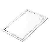 Sonne und Stimmung Notizblock (angewinkelt)