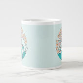 Sonne und Surfen im Sommer Jumbo-Tasse (Vorderseite)