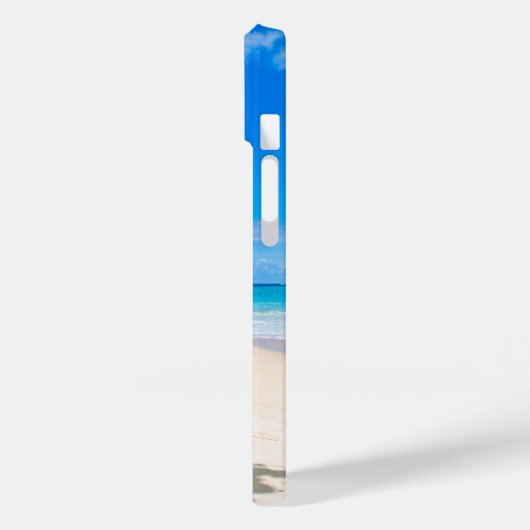 Sonne und tropischer Strand Case-Mate iPhone Hülle (Rückseite / Links)