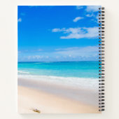 Sonne und tropischer Strand Notizblock (Rückseite)
