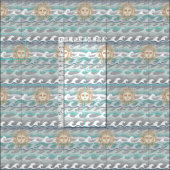 Sonne und Wellen Stoff (Kachel)