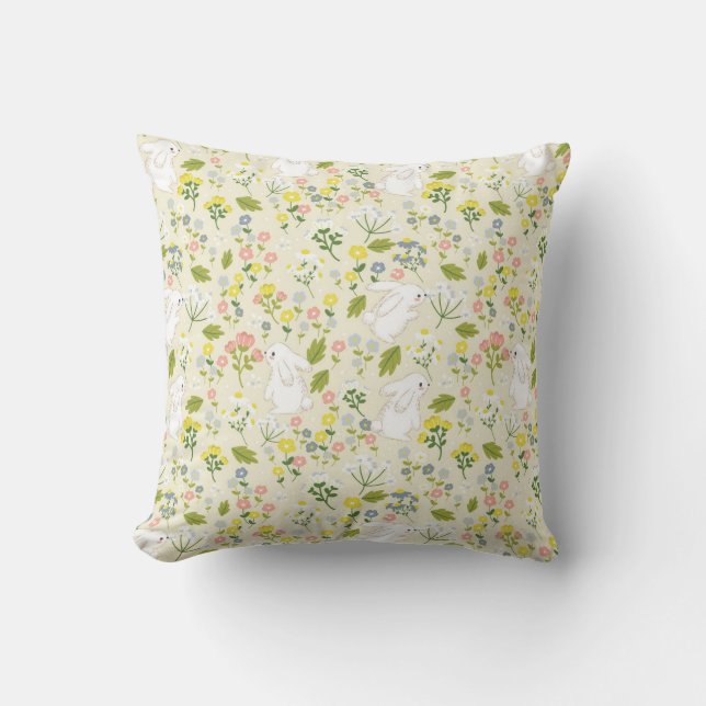 Sonne und Wildblume Harmonie Kissen (Vorderseite)