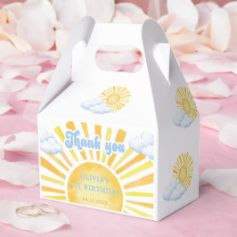 Sonne und Wolken Geburtstagsfeier Geschenkschachtel