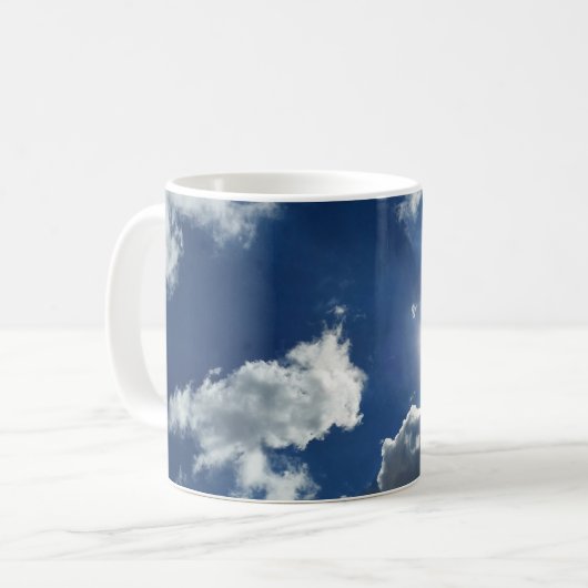 Sonne und Wolken Kaffeetasse (Vorderseite Links)