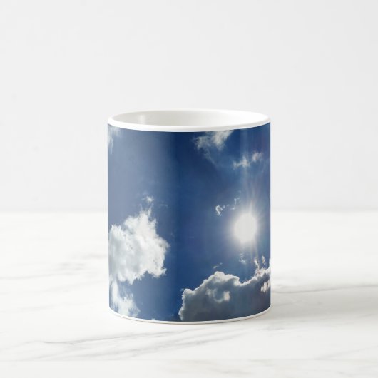Sonne und Wolken Kaffeetasse (Mittel)