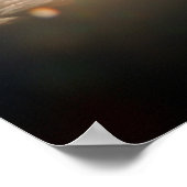 Sonne und Wolken mit blauem Himmel Poster (Ecke)