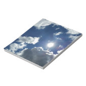 Sonne und Wolken Notizblock (Rotiert)