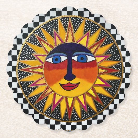 Sonne Untersetzer (Vorderseite)
