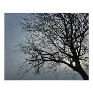 Sonne versteckt sich fotodruck