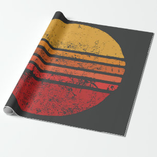 SONNE Vintage Grunge Kreis Illustrationenvintage,  Geschenkpapier
