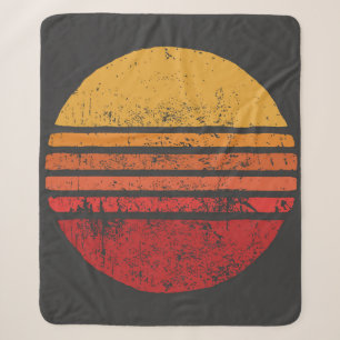 SONNE Vintage Grunge Kreis Illustrationenvintage, Sherpadecke