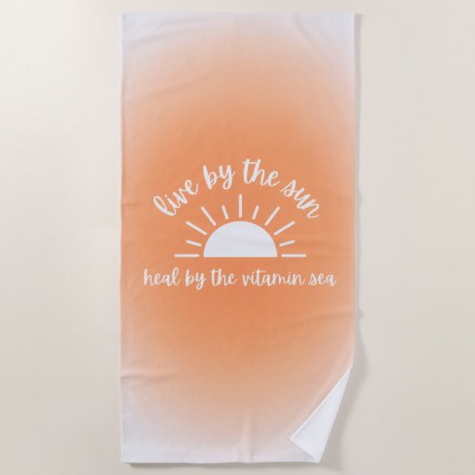 Sonne & Vitamin Meer Strandtuch (Vorderseite)