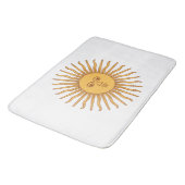 Sonne vom Mai (Argentinische Sonne) Bath Mat Badematte (Schrägansicht)