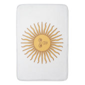 Sonne vom Mai (Argentinische Sonne) Bath Mat Badematte (Vorderseite Vertikal)