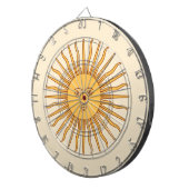 Sonne vom Mai Dartscheibe (Vorderseite rechts)